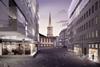 Mark Pimlott’s square for new BBC buildings in central London.