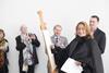Zaha Hadid at the opneing of Peter Cook drawing studio at the Arts University Bournemouth