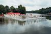 La Baignade: net-bottomed pools sunk into a natural bathing lake at Prailles.