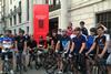 The RIAS-RIBA riders arrive in Portland Place after 440 miles and four days