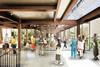 2. Architectural render of the Royal Collect of Art. Ground Floor Street. Image_ Witherford Watson Mann Architects