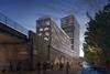 Popes Road Brixton Adjaye Associates tower - view from Brixton Station Road - Sept 2020