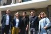 Quality Review Panel members Simon Tucker of Cottrell & Vermeulen, consultant Lindsey Whitelaw,  Susanne Tutsch of Erect Architecture, AHMM’s Andrew O'Donnell and LLDC’s Carla Smyth at Havering Town Hall