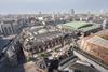 Museum of London: View across the campus from the south-west (2020 visualisation)