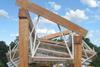 Gehry's Serpentine installation under construction