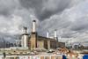 Battersea Power Station - rebuilt South West chimney reaches 25m