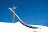 Images of a striking 380m-long ski jump have been revealed by London-based architects m2r