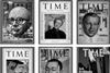 Time’s architect cover stars (clockwise from top left) Buckminster Fuller, Frank Lloyd Wright, Eero Saarinen, Philip Johnson, Minoru Yamasaki and Richard Neutra.
