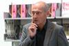 Rem Koolhaas at OMA's Progress exhibition at the Barbican