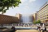 Television Centre in White City - forecourt by AHMM