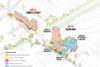 Camley Street London N1C Illustrative scheme showing proposed uses across the two sites (Credit FCBStudios)