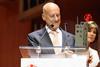 Norman Foster receives his Save the Children award