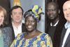 From left: Maggie Baxter, Richard Steer, Wangari Maathai, David Adjaye, Jack Pringle; the RIBA’S new Yorkshire office at Green Sands Foundry.