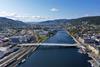 Overview of Knight Architects' Drammen bridge