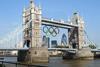How the Olympic rings will appear on Tower Bridge