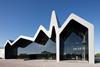 Zaha Hadid Architects’ Riverside transport museum.