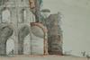 Soufflot le Romain, Temple of Minerva, Rome, section detail, 1778.