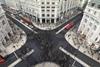 Artists impression of how the redeveloped Oxford Circus crossing will look