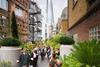 Gibbons Rent in Southwark - alleyways between buildings were transformed into a community garden