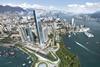 Part of Foster + Partners proposed masterplan for the West Kowloon Cultural District in Hong Kong