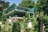 Glass is used throughout the house at Highgate Cemetery.