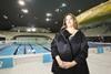Zaha Hadid, architect of the Aquatics Centre, pictured in the newly completed venue, marking one year to go until the London 2012 Games begin.