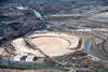 Aerial view of Olympic stadium site taken in March 2008