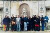 BSR group in Vatican gardens 1998-99 - Bell on far right