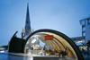 Marks Barfield's spiral seashell cafe on the civic square created by the Bullring development