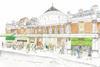 Illustration of Smithfield General Market reopened as a market hub. Illustration by Catherine Aldred