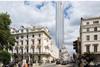 The original Paddington Pole proposal by Renzo Piano - View from Craven Road