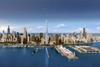 Calatrava's proposed spire visualised on the Chicago skyline.