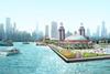 芝加哥海军码头,因为它可能看起来,景观东区