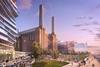 A visualisation of the Battersea Power Station Park by Rafael Vinoly
