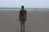 Part of Gormley’s Another Place installation on Crosby Beach, expected to bring in £5 million to the area during its 18-month life.