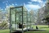 Their glass and steel Outhouse sculpture-cum-pavilion, which opens in Liverpool next Friday.