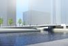 Montgomery Bridge in Canary Wharf by Flint and Neill and Knight Architects - Montgomery Square elevation