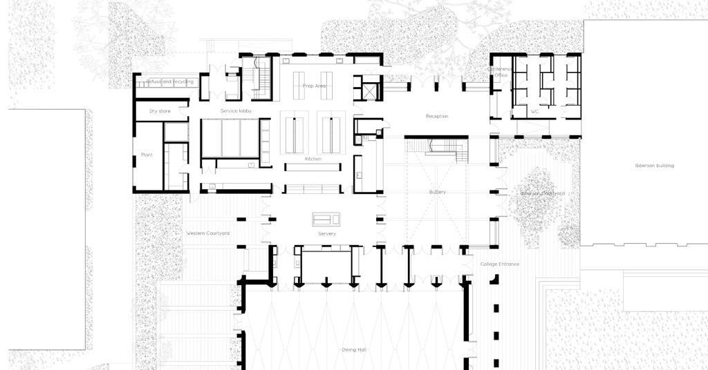 Building study: Homerton College Dining Hall by Feilden Fowles ...