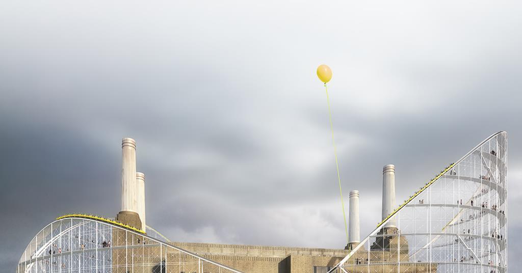 Roller coaster wins ideas competition for Battersea Power Station