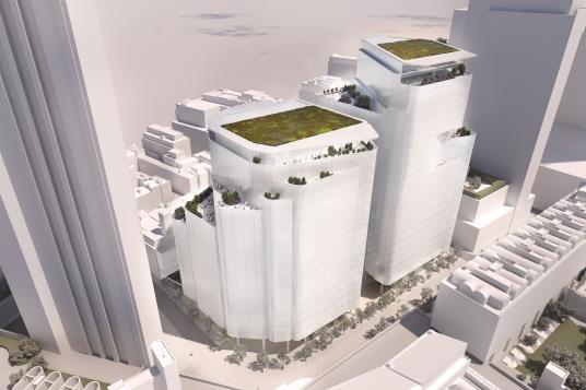 Sim Com Building SOM working up plans for two-tower office scheme next to Barbican ...
