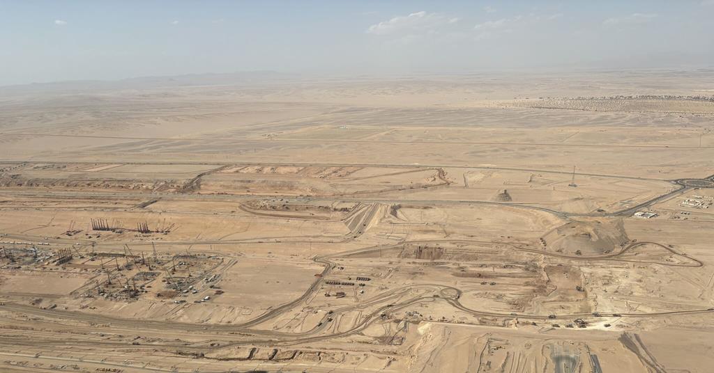 New pictures show construction of The Line from the air | News ...