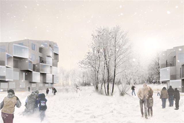 BIG wins international timber housing competition | News | Building Design