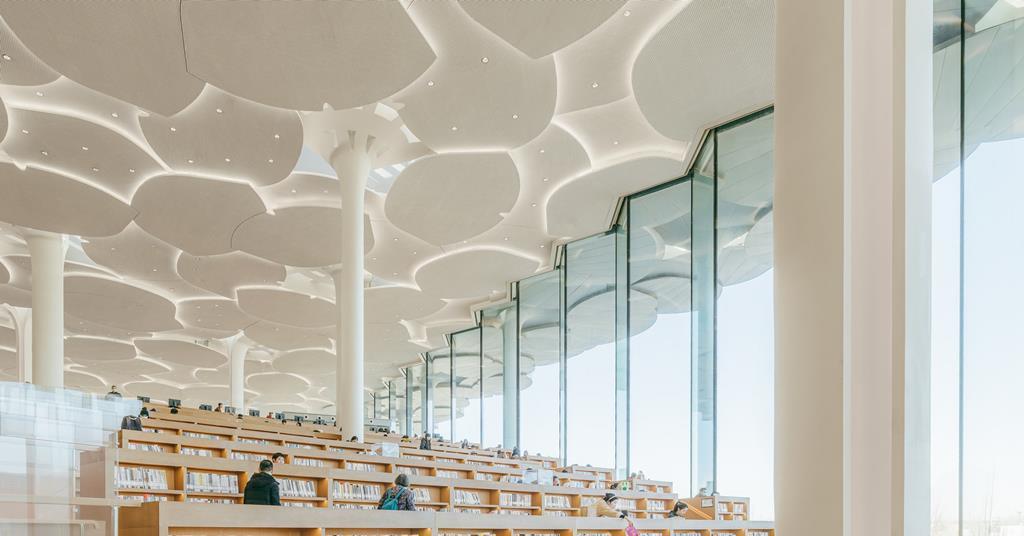 Snøhetta unveils Beijing library filled with ‘hills’ and topped by ...