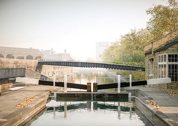 Moxon Architects submits King's Cross footbridge for planning | News ...