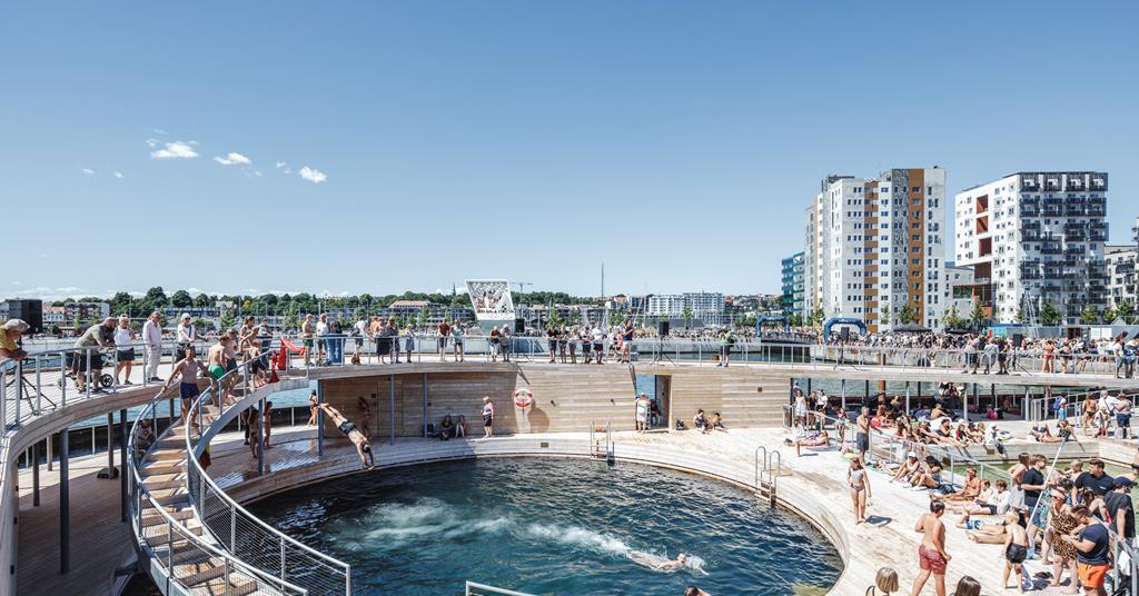 Building Study: Arhus harbour baths, Denmark, by Bjarke Ingels ...