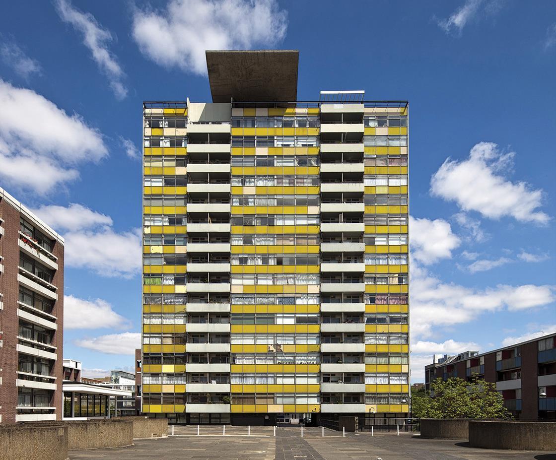 Fresh facade for Golden Lane Estate's Great Arthur House Building
