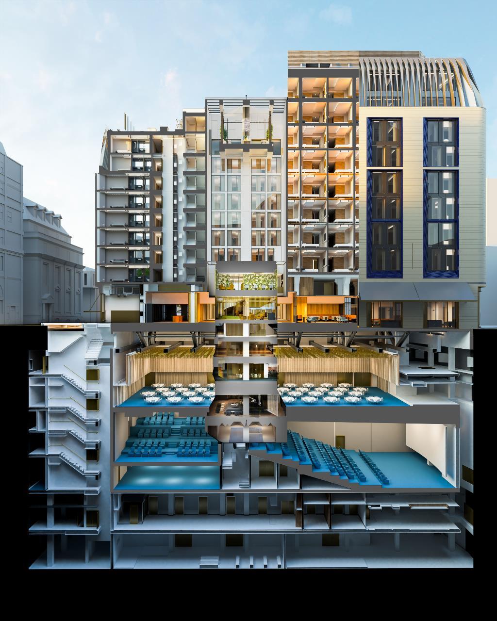 In pics Woods Bagot gives the low down on megabasement hotel News