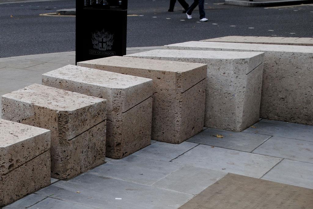 Students complete benches in City of London News Building Design