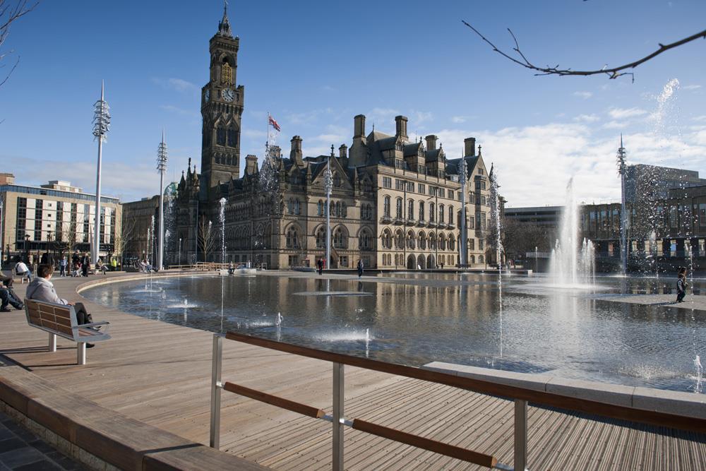 UK's tallest city fountain opens in Bradford News Building Design