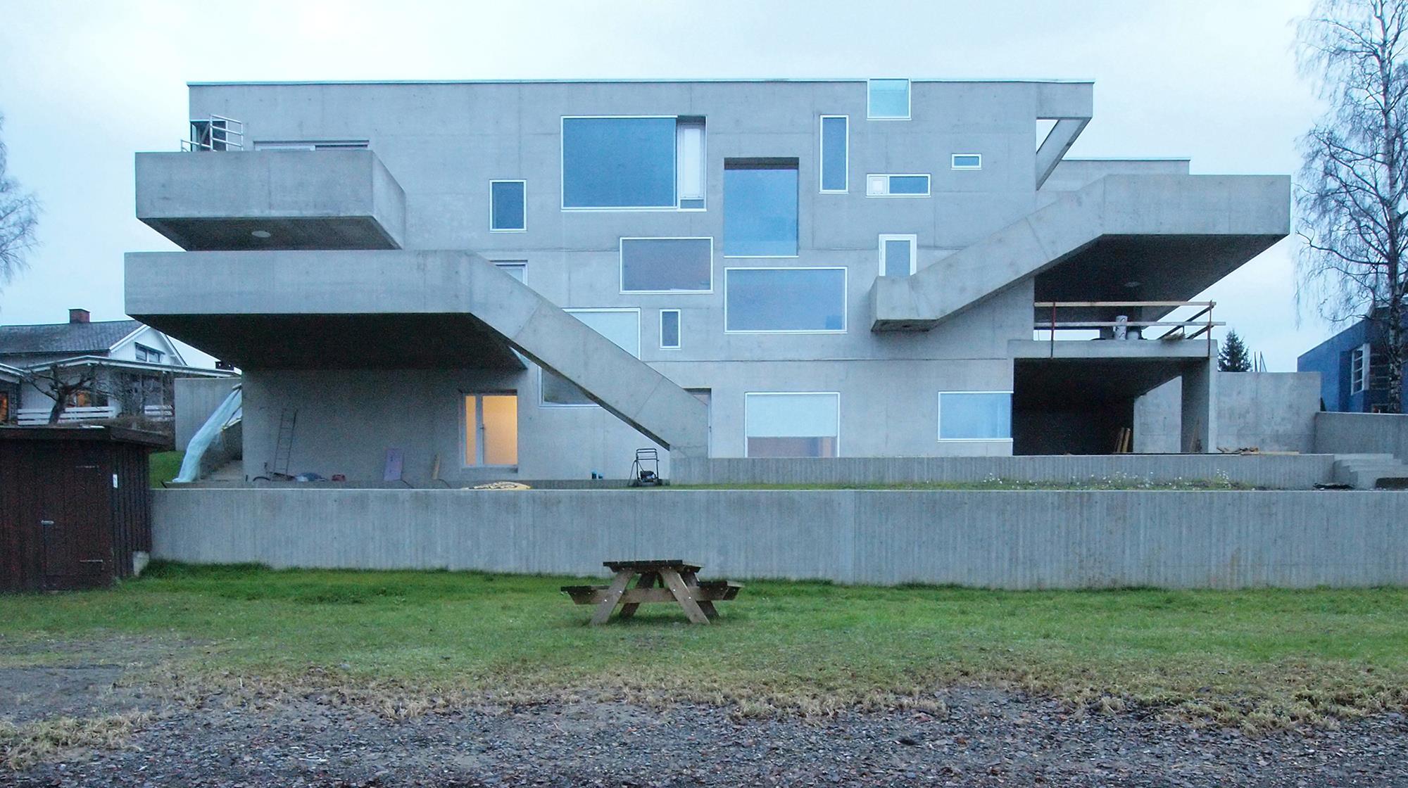Concrete House in Stange, Norway, by CarlViggo Hølmebakk Technical
